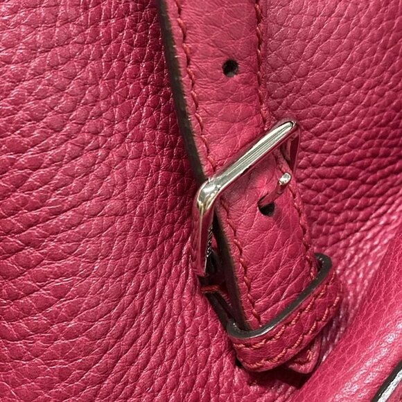 Auth GUCCI Bamboo 370833 Pink Leather Backpack - Picture 11 of 16